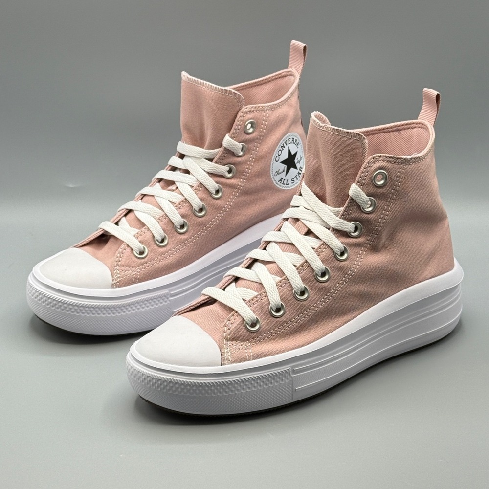 Converse Women's 6.5 Sneakers Platform Pink Streetwear CTAS Move Hi‎ A06332C - Picture 1 of 9